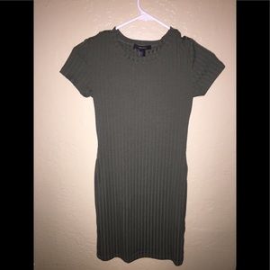 Olive green tight dress